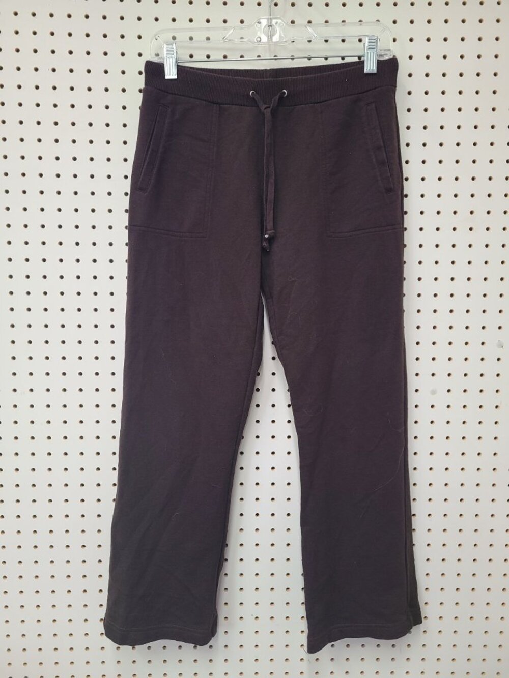 Lauren Ralph Lauren Womens Petite Brown Cotton Lounge Pants Drawstring Pockets C